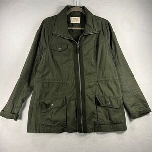 Ashley by 26 International Utility Collection Olive Green Jacket Utility Women L